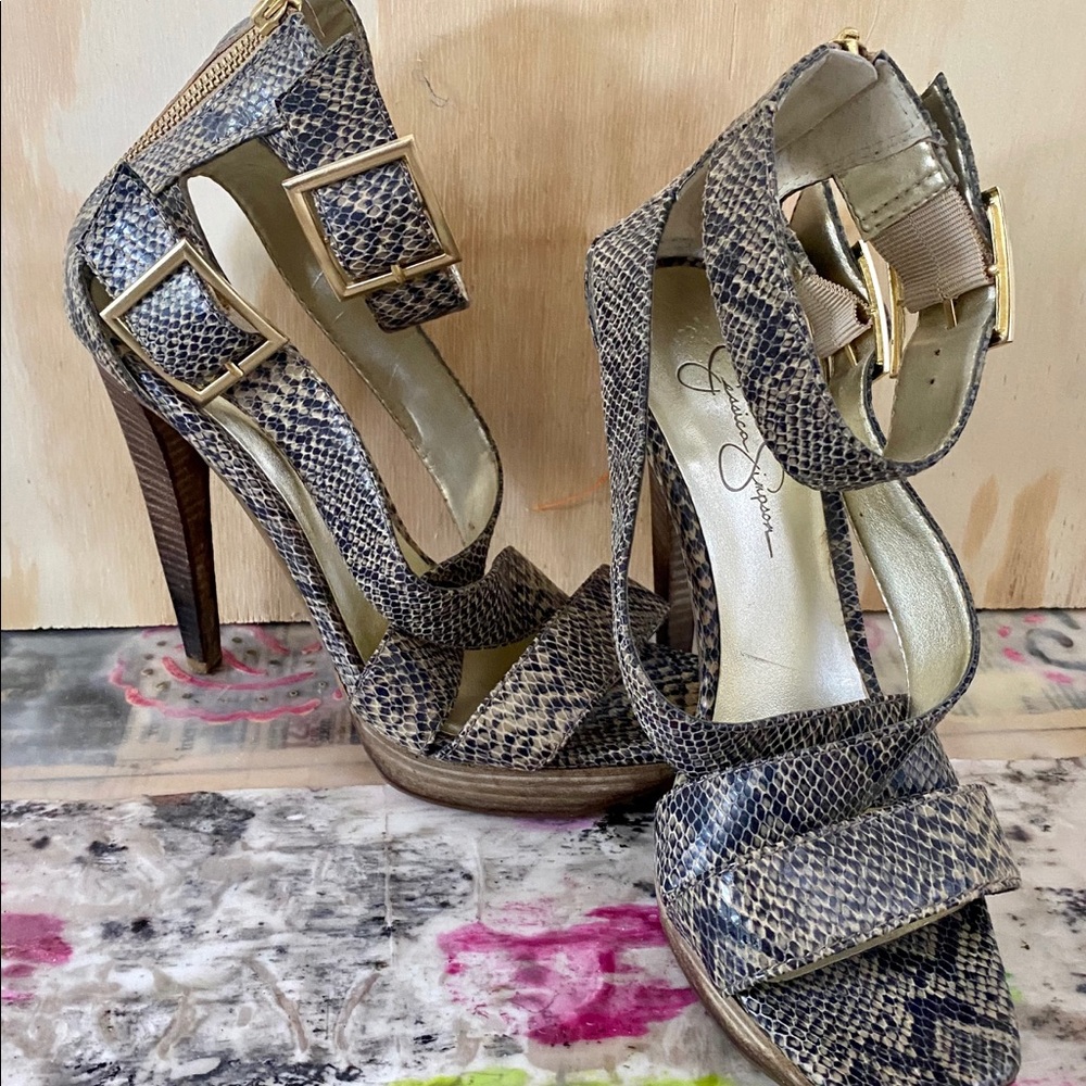 Jessica Simpson Leather Heels